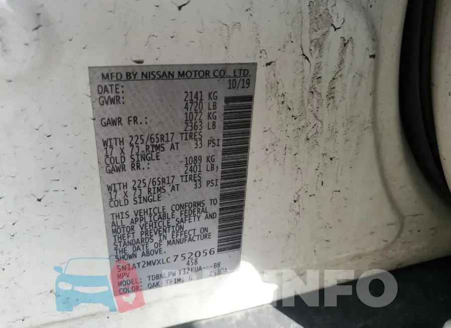 5N1AT2MVXLC752056 Photo# 13