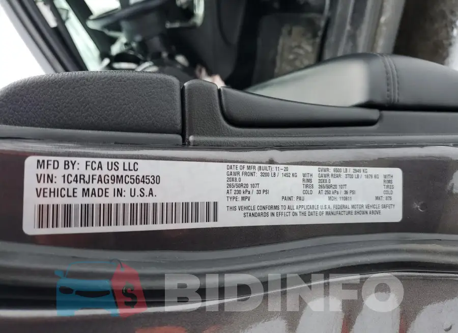 1C4RJFAG9MC564530 Photo# 13