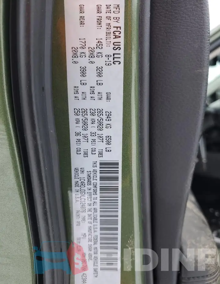 1C4RDJDGXLC124076 Photo# 14