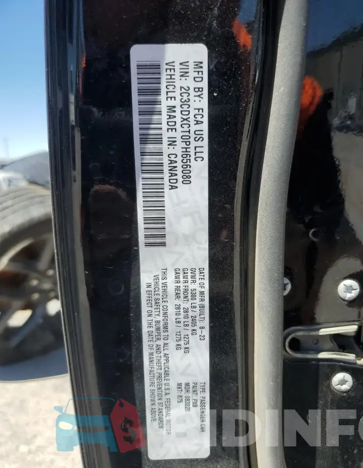 2C3CDXCT0PH656080 Photo# 12