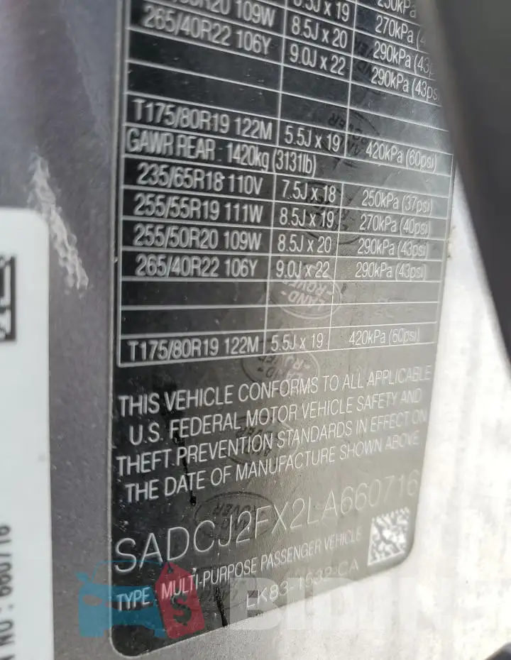 SADCJ2FX2LA660716 Photo# 14