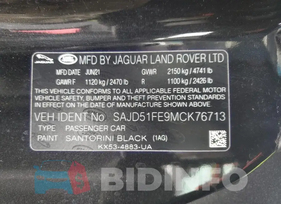 SAJD51FE9MCK76713 Photo# 12
