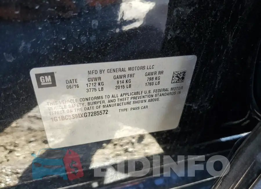 1G1BC5SMXG7285572 Photo# 12