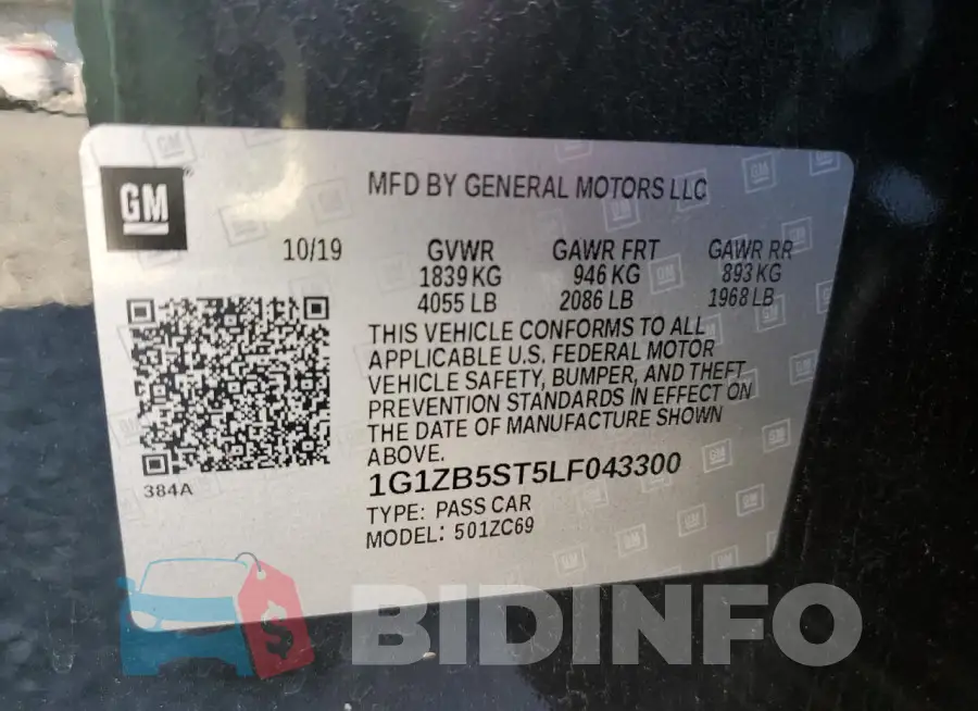 1G1ZB5ST5LF043300 Photo# 12