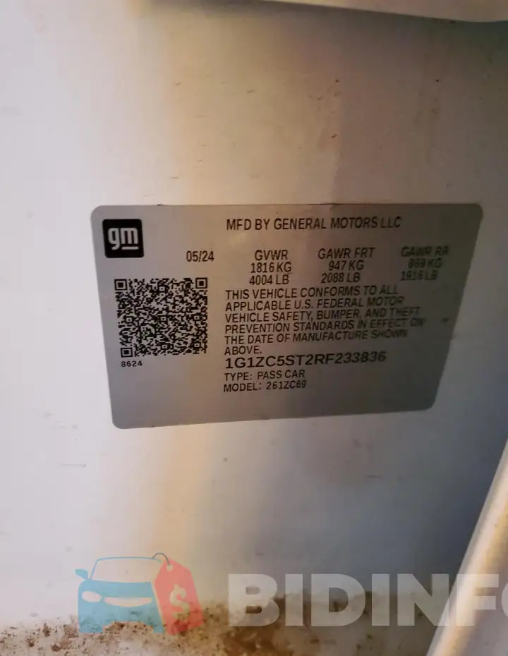 1G1ZC5ST2RF233836 Photo# 13