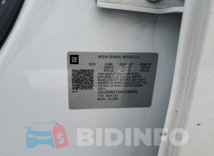 1G1ZD5ST2KF159501 Photo# 12