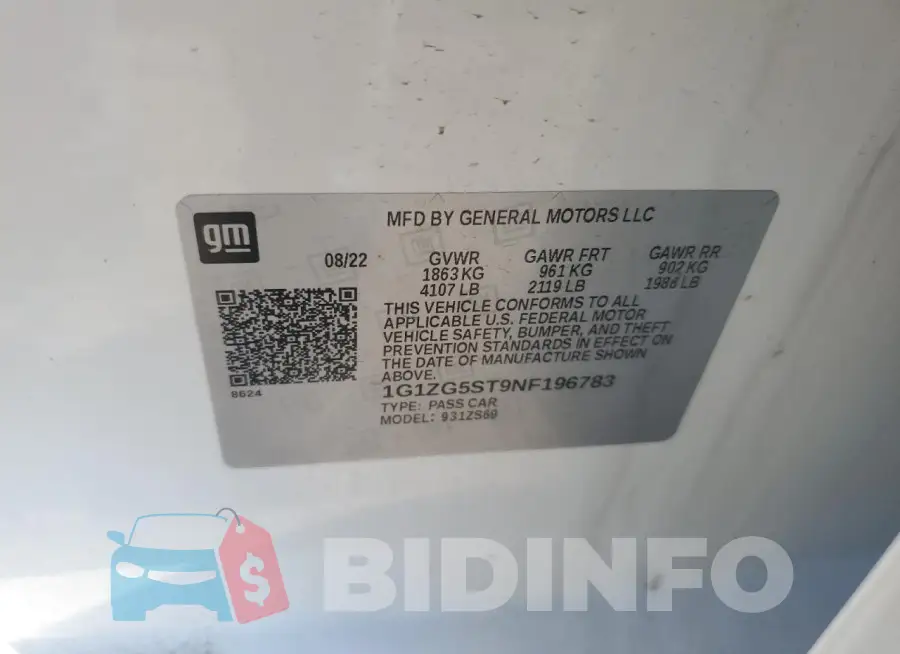 1G1ZG5ST9NF196783 Photo# 12