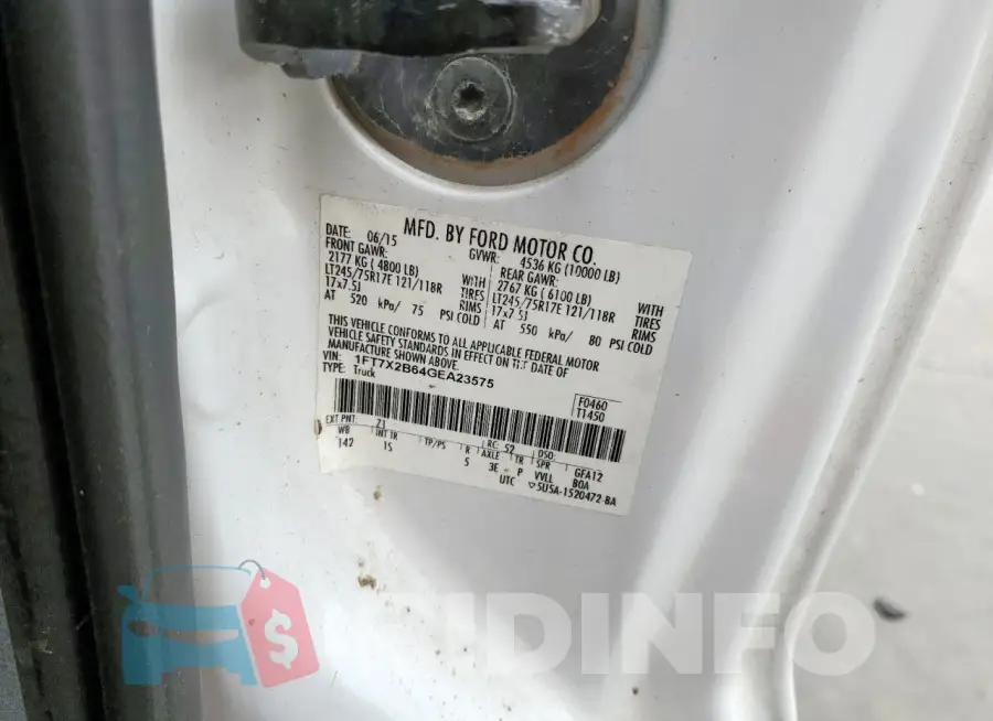 1FT7X2B64GEA23575 Photo# 12