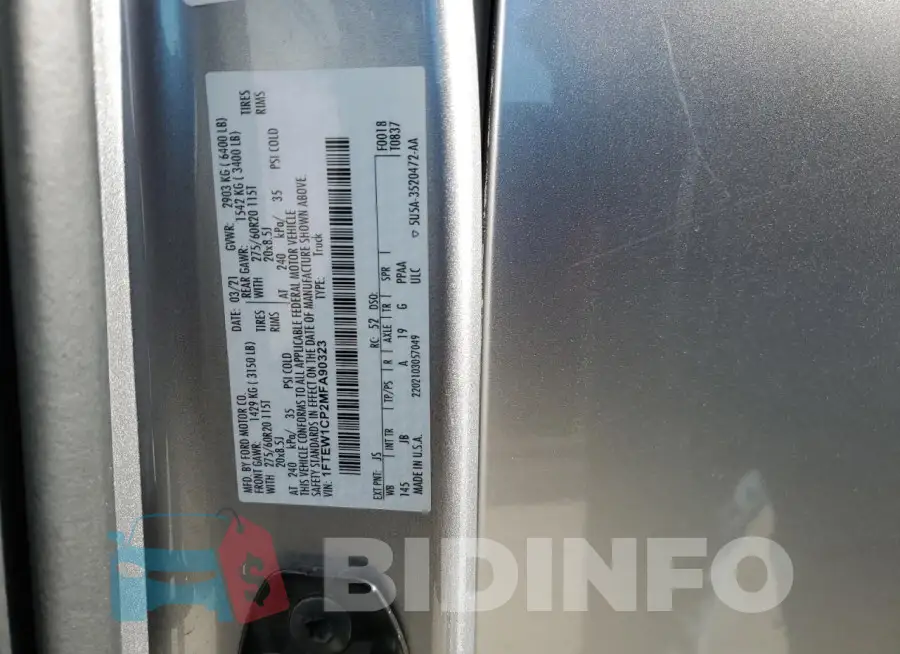 1FTEW1CP2MFA90323 Photo# 12
