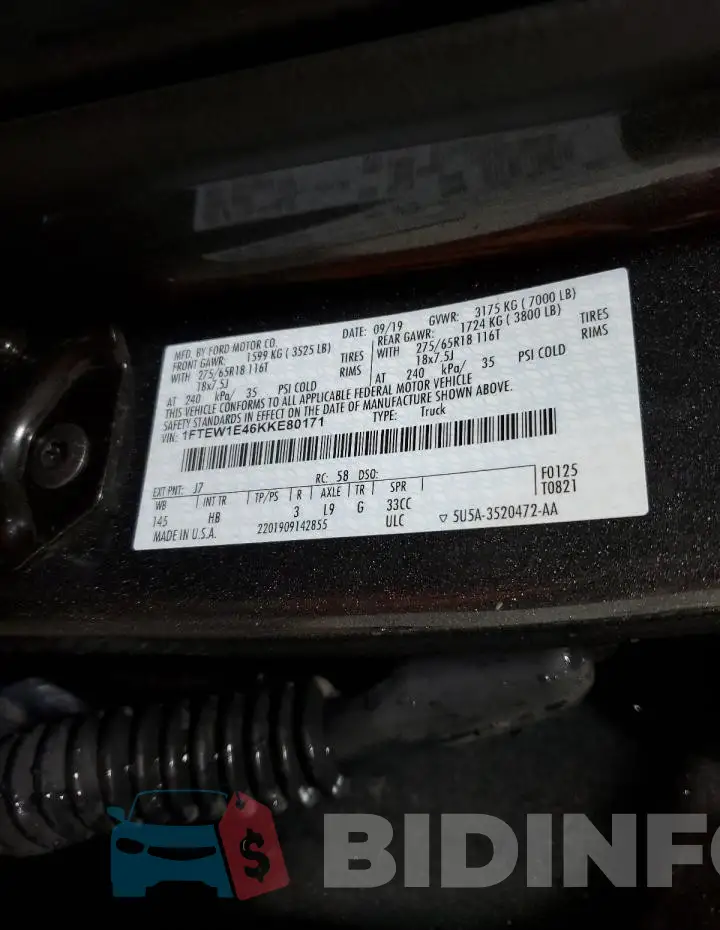 1FTEW1E46KKE80171 Photo# 12
