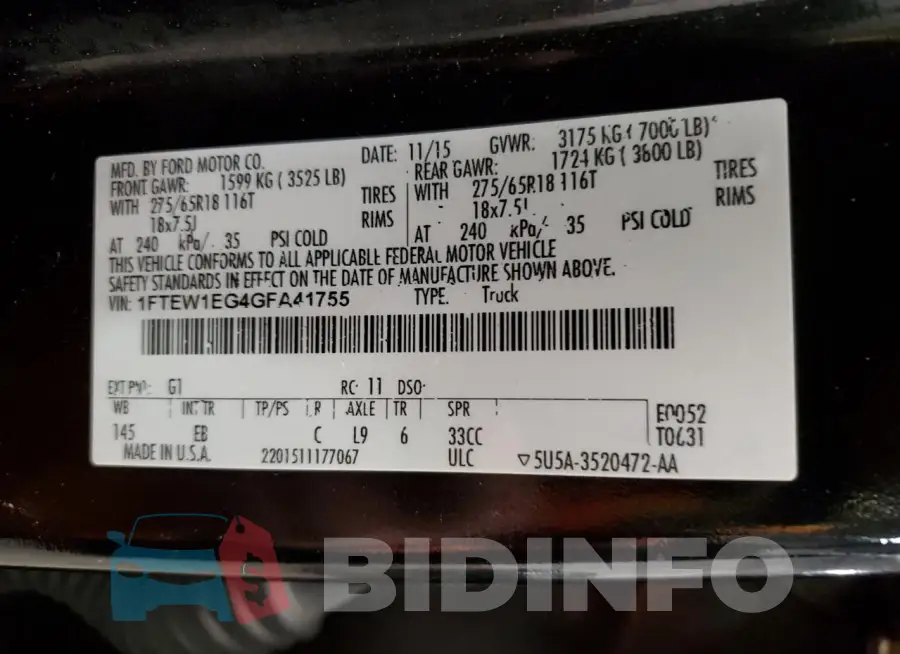 1FTEW1EG4GFA41755 Photo# 13