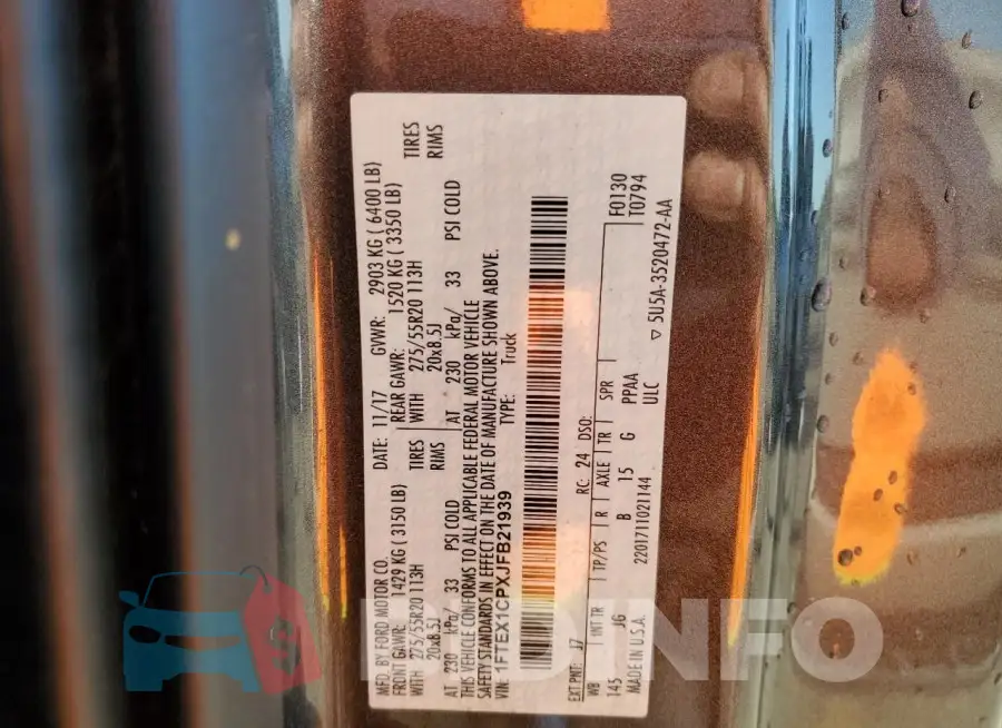 1FTEX1CPXJFB21939 Photo# 12