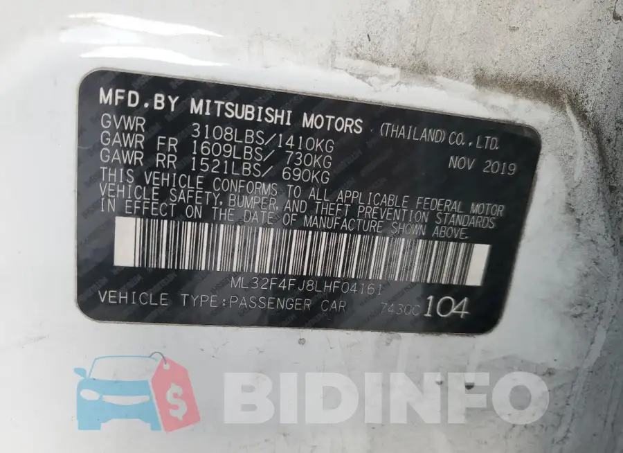 ML32F4FJ8LHF04161 Photo# 12