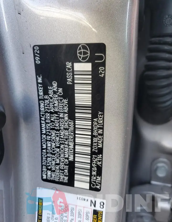 NMTKHMBX9LR116607 Photo# 13