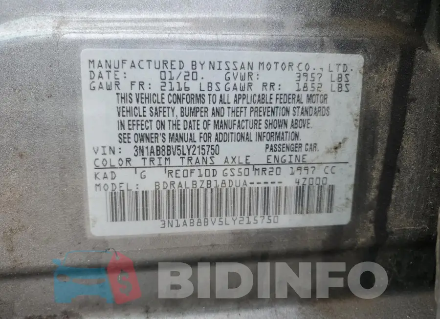 3N1AB8BV5LY215750 Photo# 12