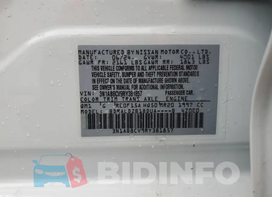 3N1AB8CV9RY381857 Photo# 12