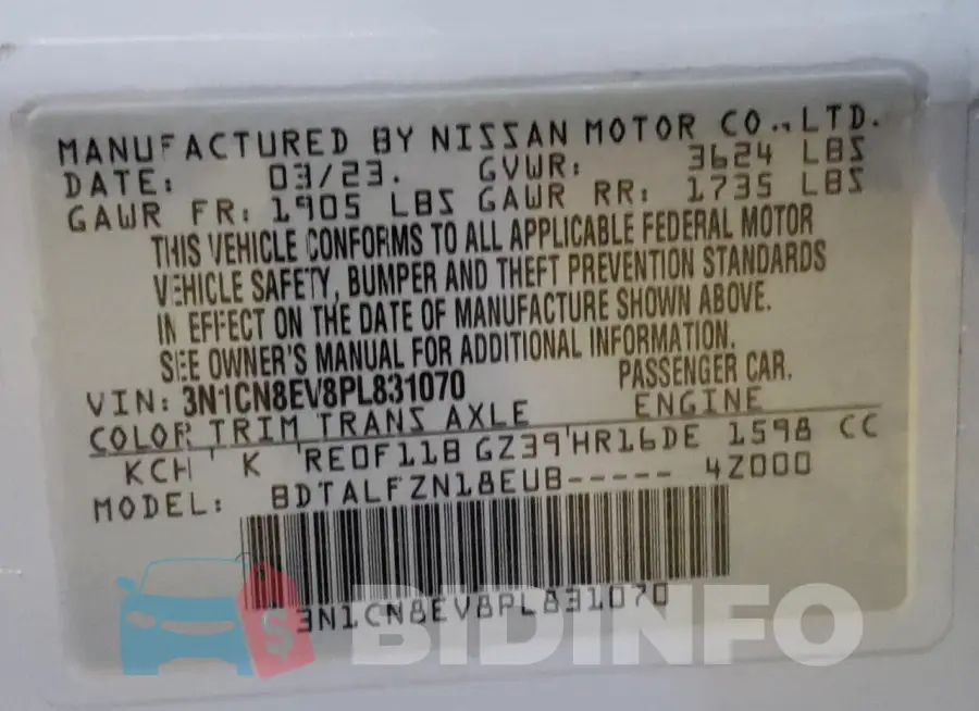 3N1CN8EV8PL831070 Photo# 12