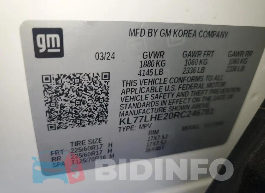 KL77LHE20RC246781 Photo# 13