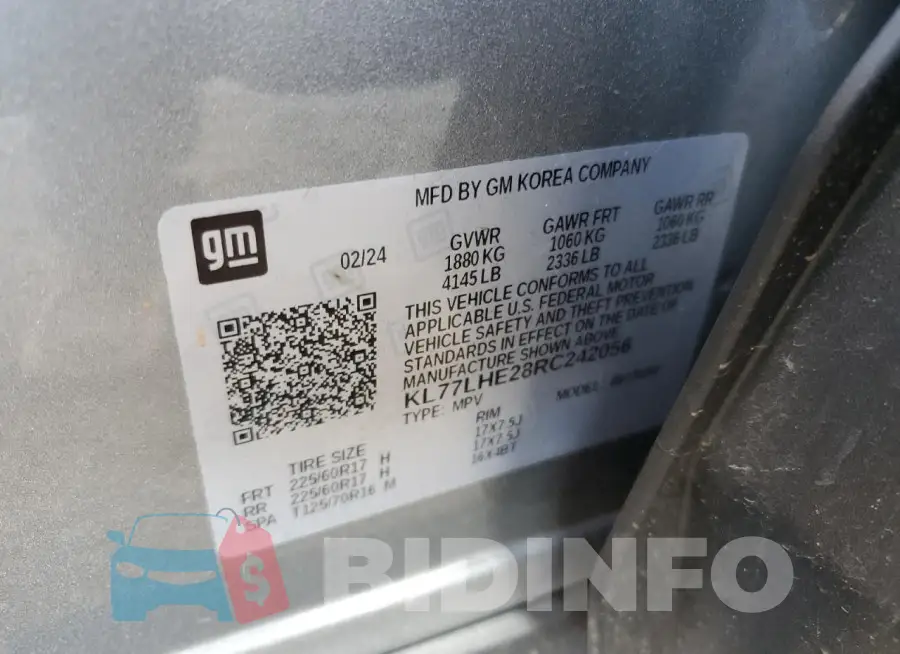KL77LHE28RC242056 Photo# 13