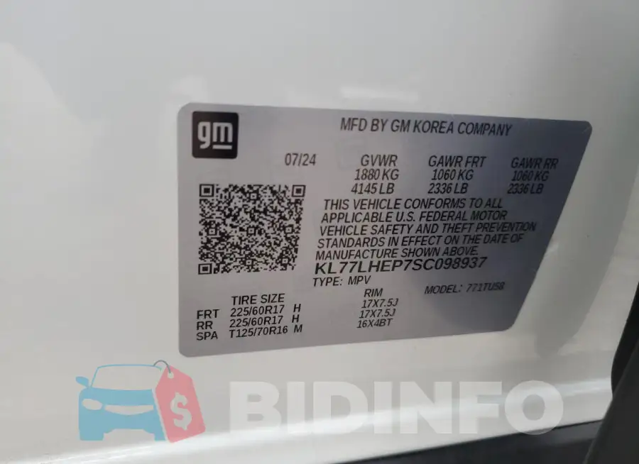 KL77LHEP7SC098937 Photo# 12