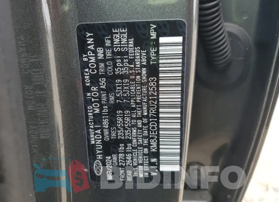 KM8JECD17RU212583 Photo# 12