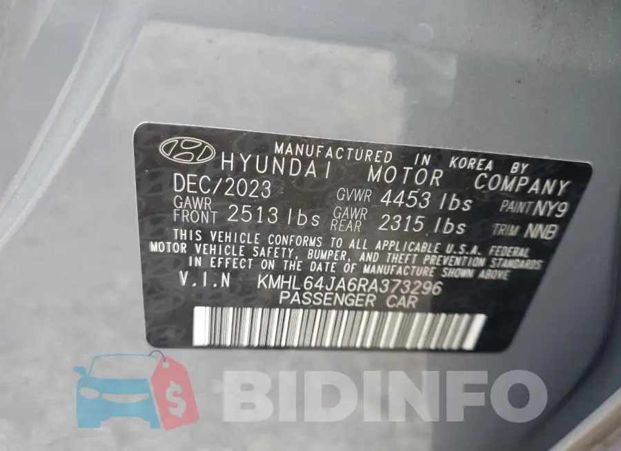 KMHL64JA6RA373296 Photo# 12