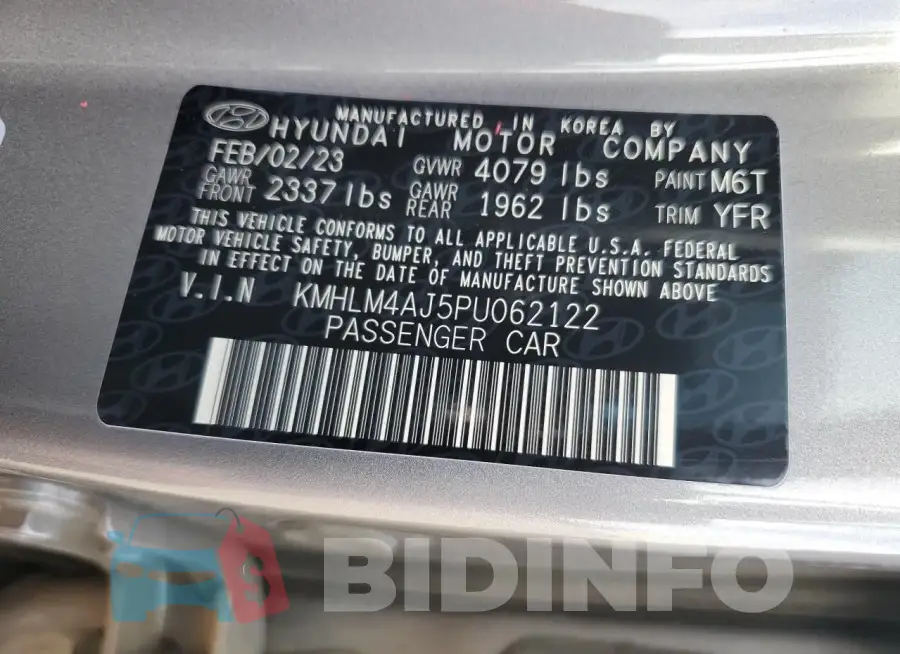 KMHLM4AJ5PU062122 Photo# 12