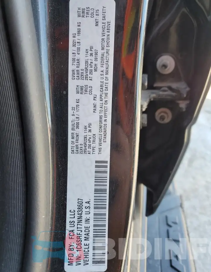 1C6SRFJT7NN438607 Photo# 13