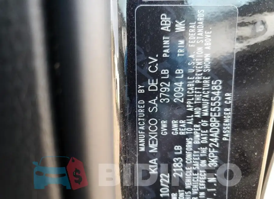 3KPF24AD8PE555485 Photo# 12