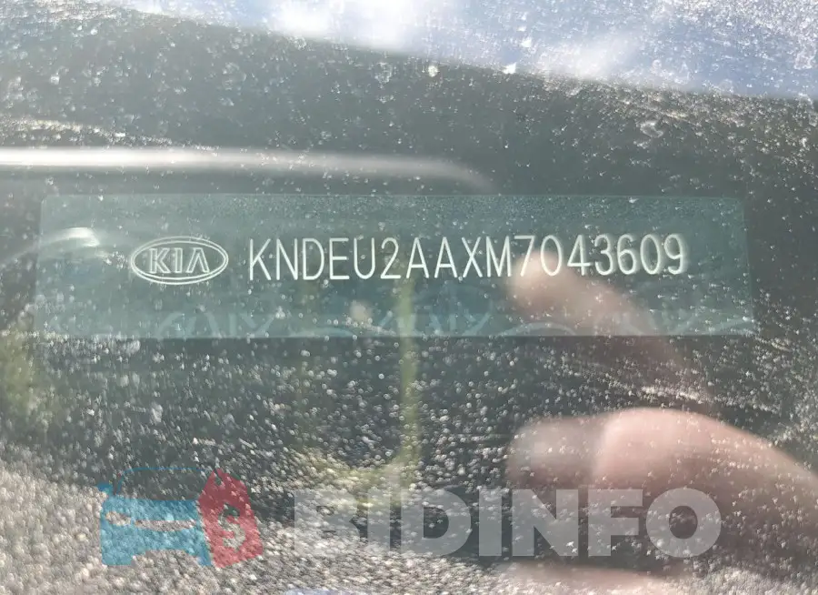 KNDEU2AAXM7043609 Photo# 13