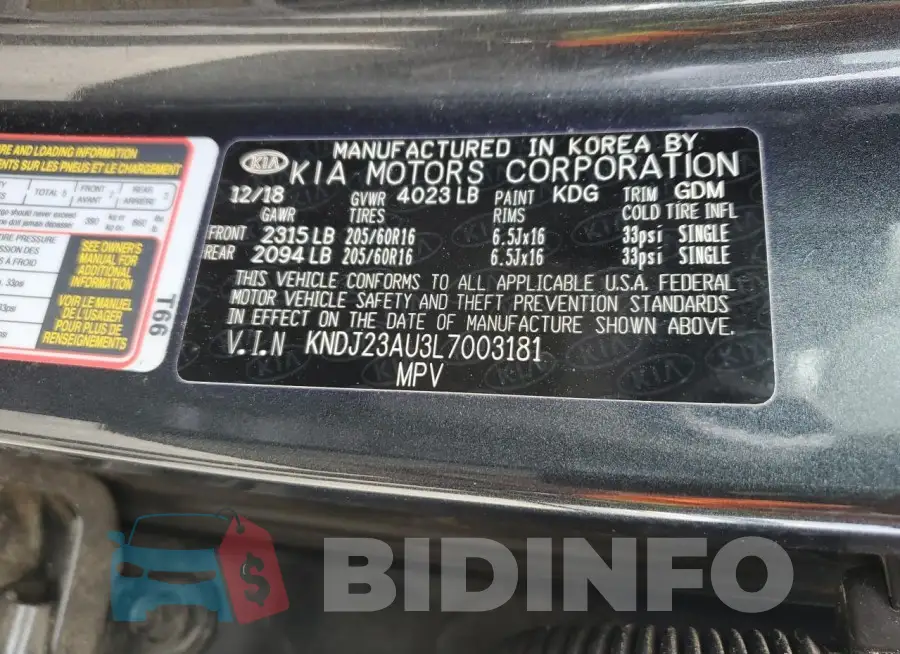 KNDJ23AU3L7003181 Photo# 13