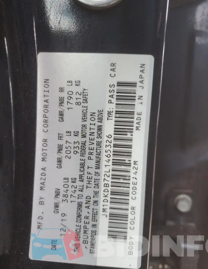 JM1DKDB72L1465326 Photo# 13
