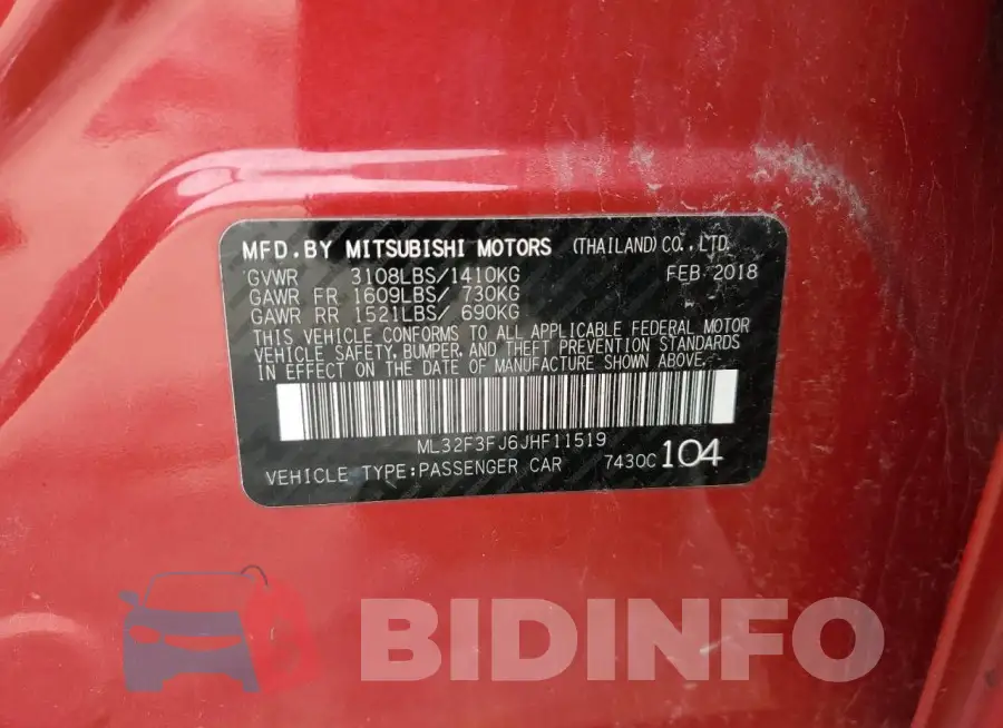 ML32F3FJ6JHF11519 Photo# 12
