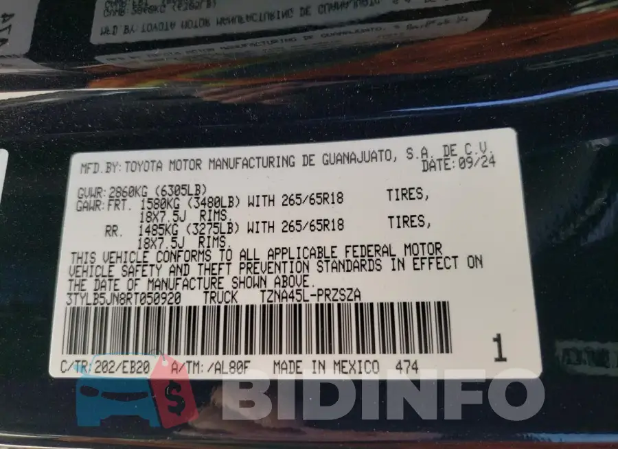 3TYLB5JN8RT050920 Photo# 12