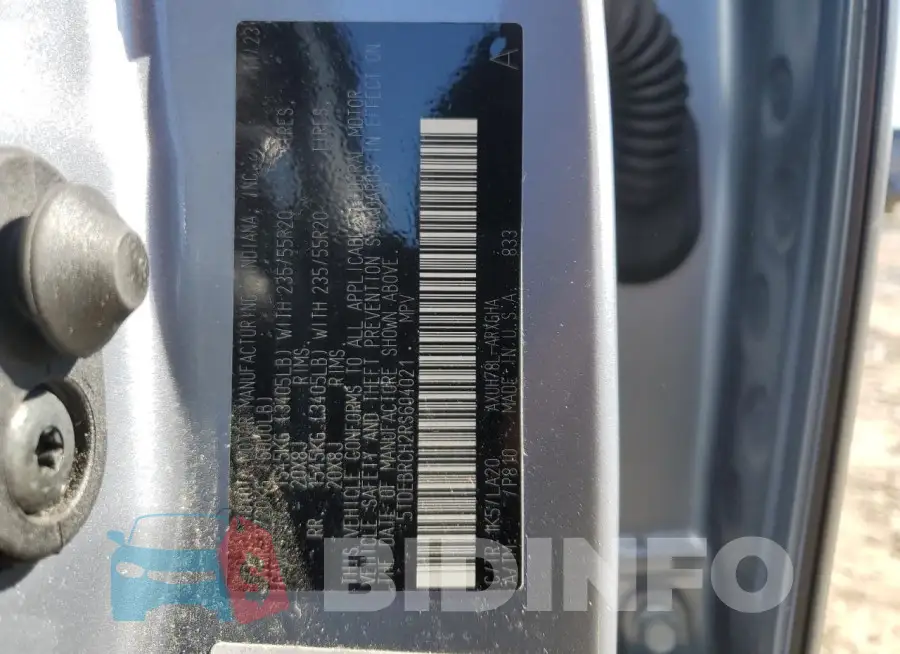 5TDEBRCH2RS604021 Photo# 13