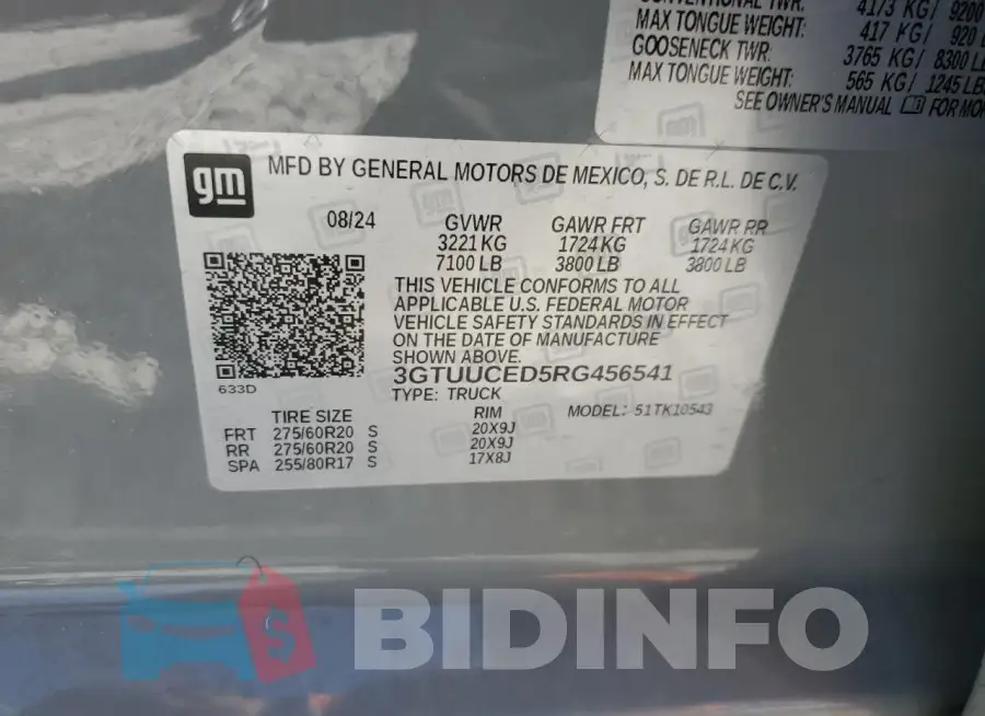 3GTUUCED5RG456541 Photo# 12