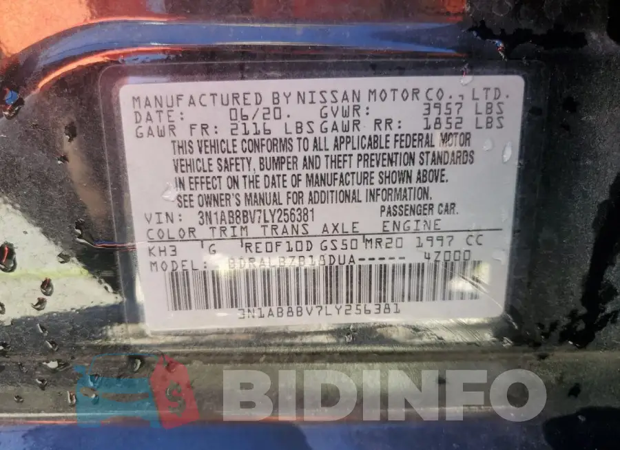 3N1AB8BV7LY256381 Photo# 12