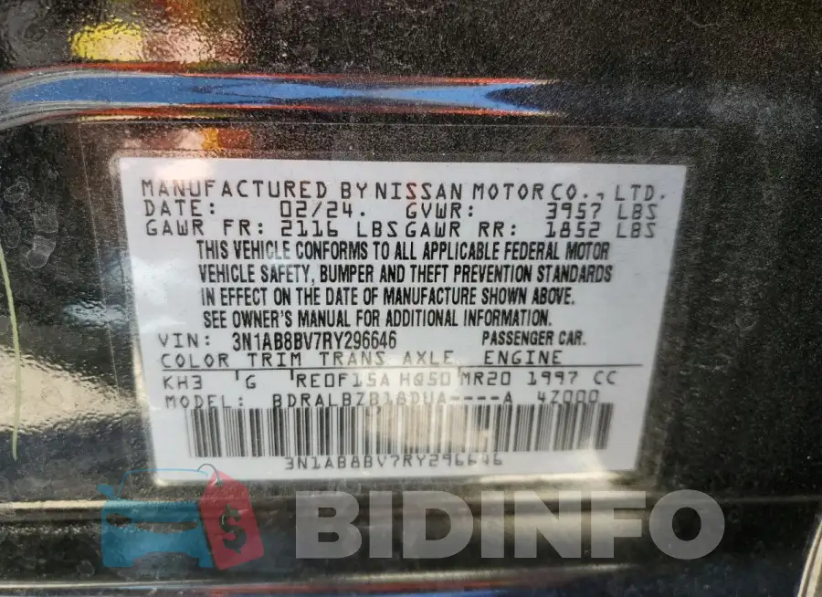 3N1AB8BV7RY296646 Photo# 12
