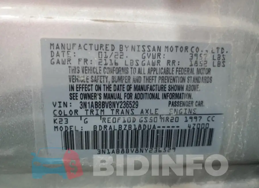3N1AB8BV8NY236529 Photo# 12