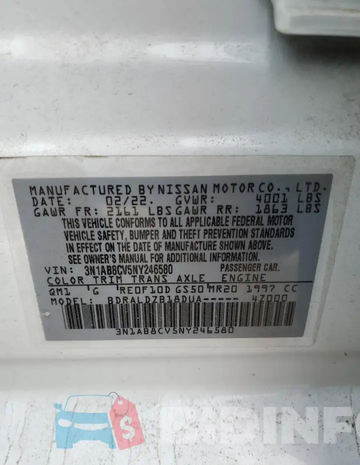 3N1AB8CV5NY246580 Photo# 12