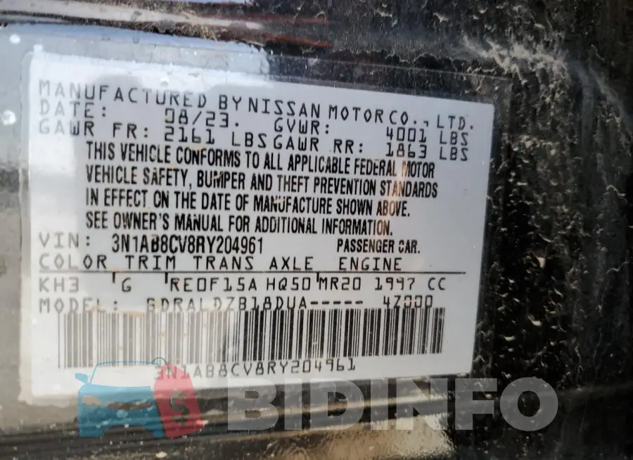 3N1AB8CV8RY204961 Photo# 13