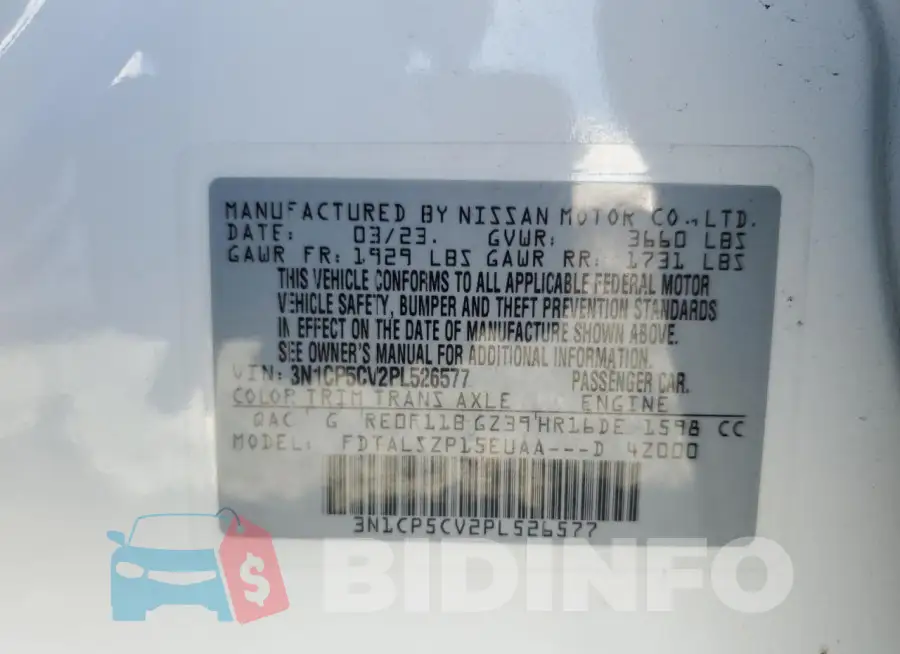 3N1CP5CV2PL526577 Photo# 12