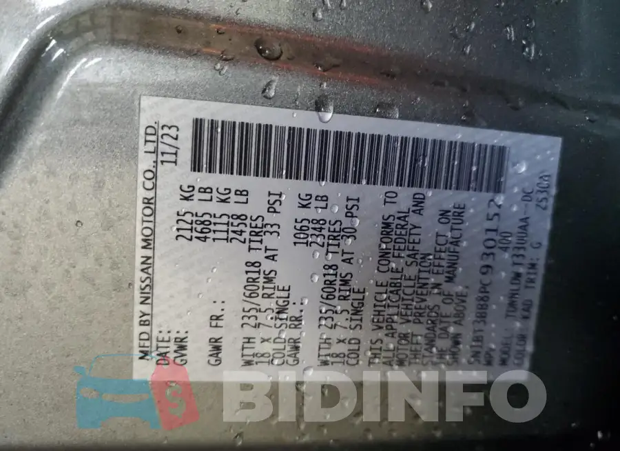 5N1BT3BB8PC930152 Photo# 13
