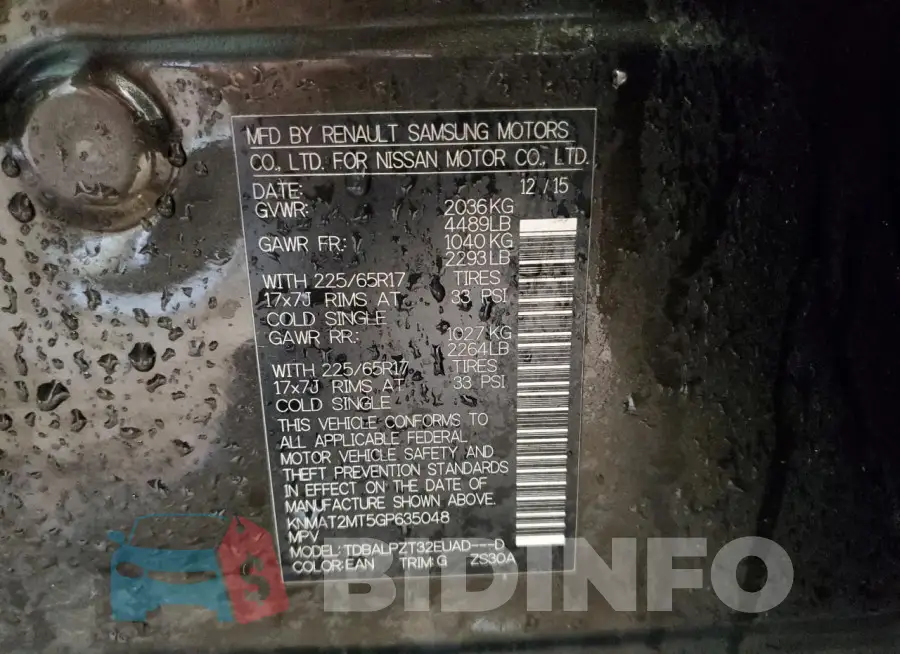 KNMAT2MT5GP635048 Photo# 13