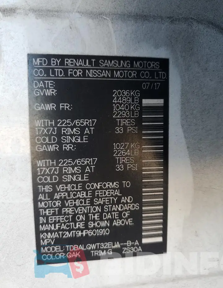 KNMAT2MT9HP601910 Photo# 13