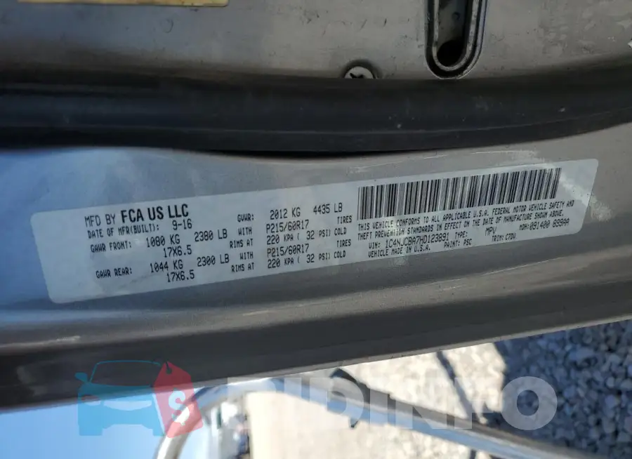 1C4NJCBA7HD123891 Photo# 12