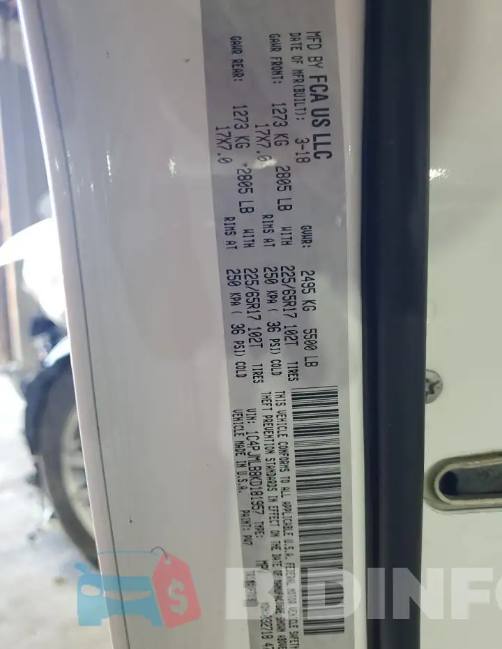 1C4PJMLB8KD181957 Photo# 13