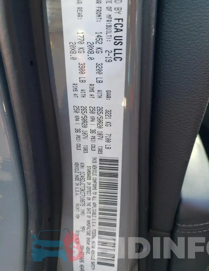 1C4SDJCT3KC710875 Photo# 13