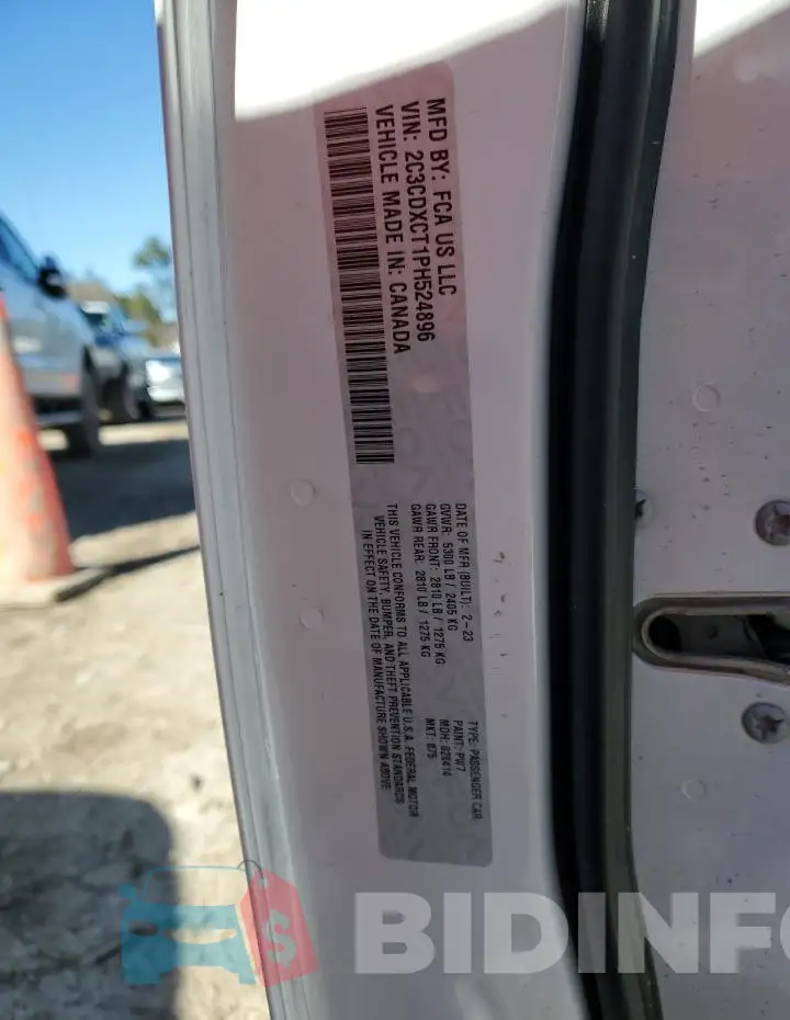2C3CDXCT1PH524896 Photo# 12