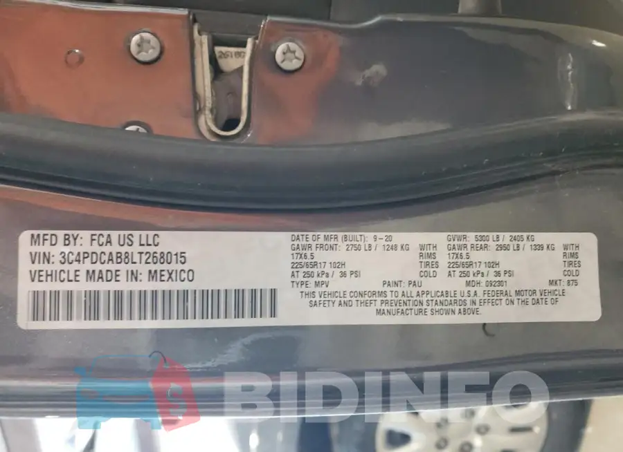 3C4PDCAB8LT268015 Photo# 14